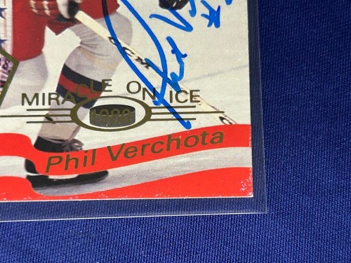 #37 Phil Verchota signiert 1995 Signature Rookies Miracle on Ice 1980 Goldmedaille - Bild 5 von 11
