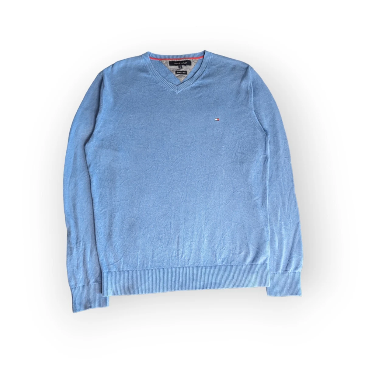 Blue tommy cheap sweater