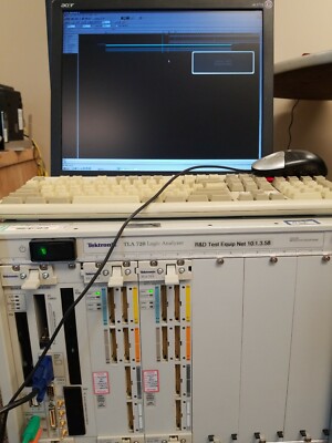 Tla Primary Module TEKTRONIX TLA 720 Logic Analyzer with TLA 71.3 Modules, Powered Up as ...