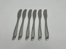 Oneida Community Twin Star Butter Spreader Knife Set of 4 Stainless Atomic MCM