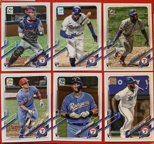 2021 Topps Series 2 Texas Rangers Lot Of 6 Cards Rookies AL Champs N/M ...