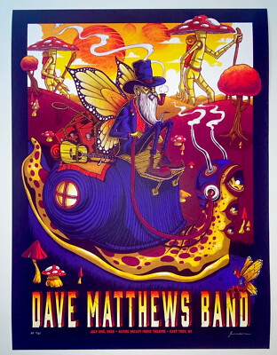 Dave Matthews Band Alpine Valley Poster 2022 Official S/N X/85