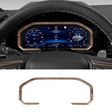 Wood Grain Dashboard Meter Frame Trim Cover For Chevy Silverado GMC Sierra 22+