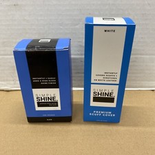 Simple Shine White Premium Scuff Cover  Black Sponge For Leather MA-01