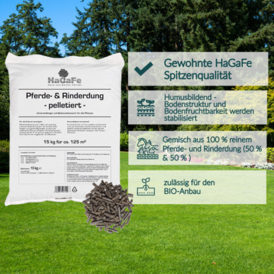 HaGaFe Bio Pferdedung, Rinderdung, Pferdemist, Rindermist, Org.  Universaldnger | eBay.de
