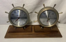 Vintage Airguide Instrument Co Chicago Clock And Barometer Made In USA