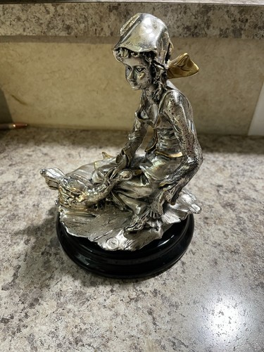 Woman Statue Brunel Preziosi d' Autore Silver Figurine - Picture 5 of 11