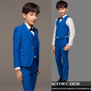 Boys Suits 3 Piece Waistcoat Suit Wedding Page Boy Baby Formal Party 3 Colours