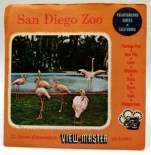 View-Master 214-A-B-C, San Diego Zoo, San Diego, CA, S3 Package, 3 Reel Set