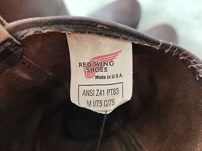 RED WING Vintage 391 Leather Steel Toe Work Boots Men's Size RED WING Vintage 391 Leather Steel Toe Work Boots Men's Size