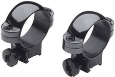 Burris Rimfire / Airgun Deluxe Steel .22 Rings - Medium, Gloss Black: 420072