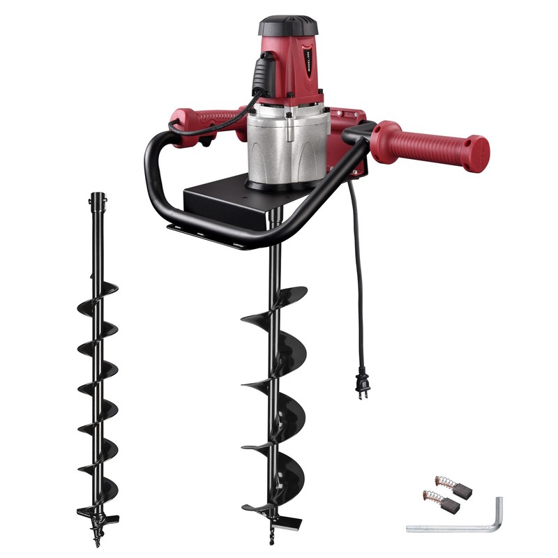 Yescom 1500W Electric Post Hole Digger 6" 4" Earth Auger Drill Bit Powerhead