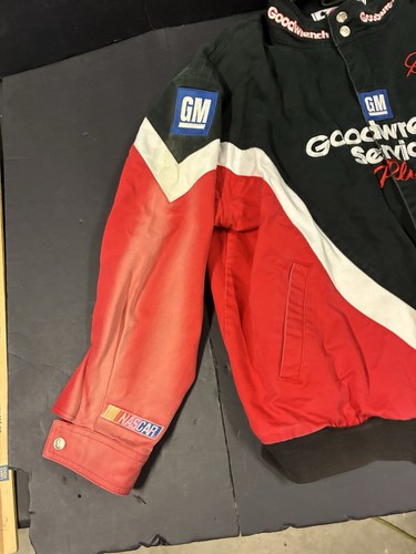 Dale Earnhardt #3 Coat Nascar GM Goodwrench Service Vtg Chase Mens XL Faded Look - Picture 3 of 17
