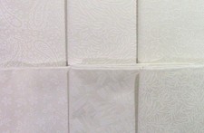 6 Fat Quarters - White on White Tone on Tone - Quilting - 100 Cotton - 5774
