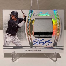 2024 Panini Flawless Prospect Patch Auto Silver /25 Jacob Gonzalez #DPH-JG
