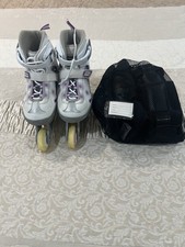 Rollerblade Bladerunner Twist Girls Skates Size 5-8 w/ X-Treme Pad Safety Gear