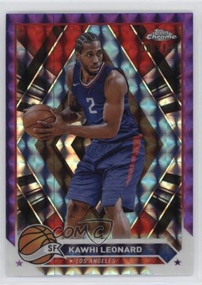 2023-24 Topps Chrome Purple Geometric Refractor /119 Kawhi Leonard #93 6o3