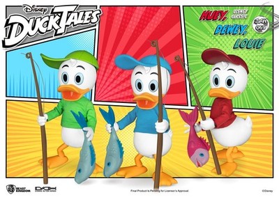 Beast Kingdom Disney DuckTales Actionfiguren Huey, Dewey & Louie NEU & OVP !