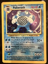 Pokémon TCG Poliwrath Base Set 13/102 Holo 1999-2000 Wizards Base Set Copyright
