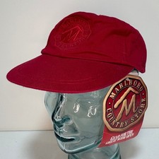 Vintage 90s Marlboro Country Store Red Cotton Strapback Hat