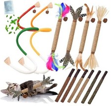 Cat Toys 12PCS Catnip Toy for Indoor Kitten Toys Cat Chew Stick for MIX-12PACK
