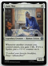 Aunt May 3 Uncommon Marvel's Spider-Man Magic: The Gathering Foil Near Mint
