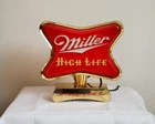 Vintage Old Miller High Life Beer Register Sign It Lights!