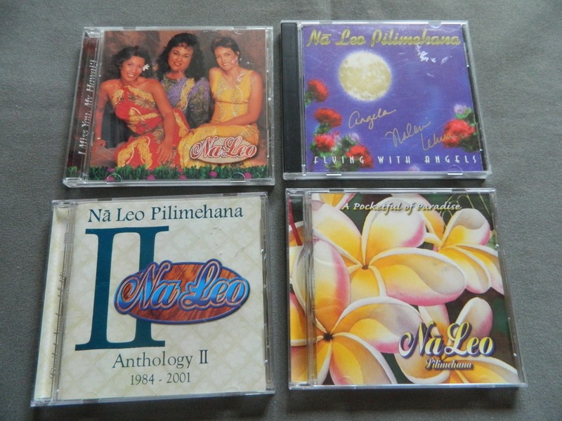 Lot of 4 Na Leo Pilimehana CDS Anthology II Flying with Angels Hawaii Hawaiian