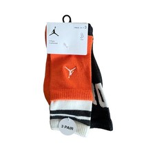 Jordan Youth Crew Socks 3 Pack Cushioned Crew Socks Size 5Y-7Y NWT