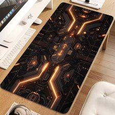 40 90cm1pc Large Cyberpunk Gaming Desk Mat Mouse Pad - Extended Computer Table