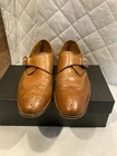 Marco Vittorio Men's Slip On Monk Strap Size 10.5 Dress Shoes Italian Leather