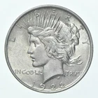 (1) 1922 (P) Choice AU Peace Silver Dollar 90% - CH AU Almost Unc - Luster *1787