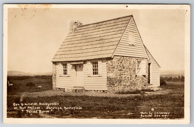 #ad RPPC NY Saratoga Battlefield Fort Neilson General Benedict Arnold Photo Postcard $15.95