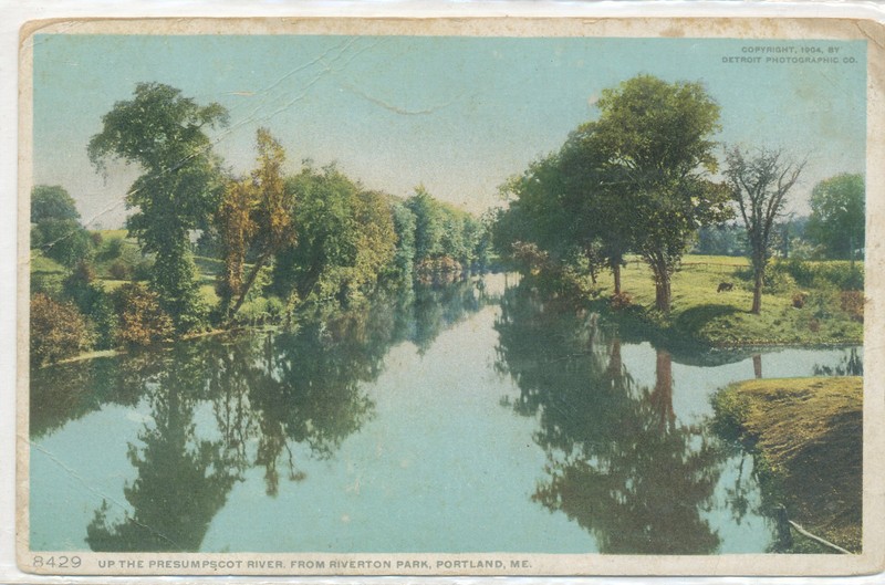 BROADCOVE, MAINE - DOANE #2 1910 postmark on Presumpscot River Portland, ME