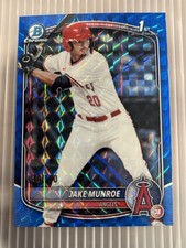 2025 Bowman Draft - Chrome Jake Munroe #BDC-128 Blue Geometric Refractor /150