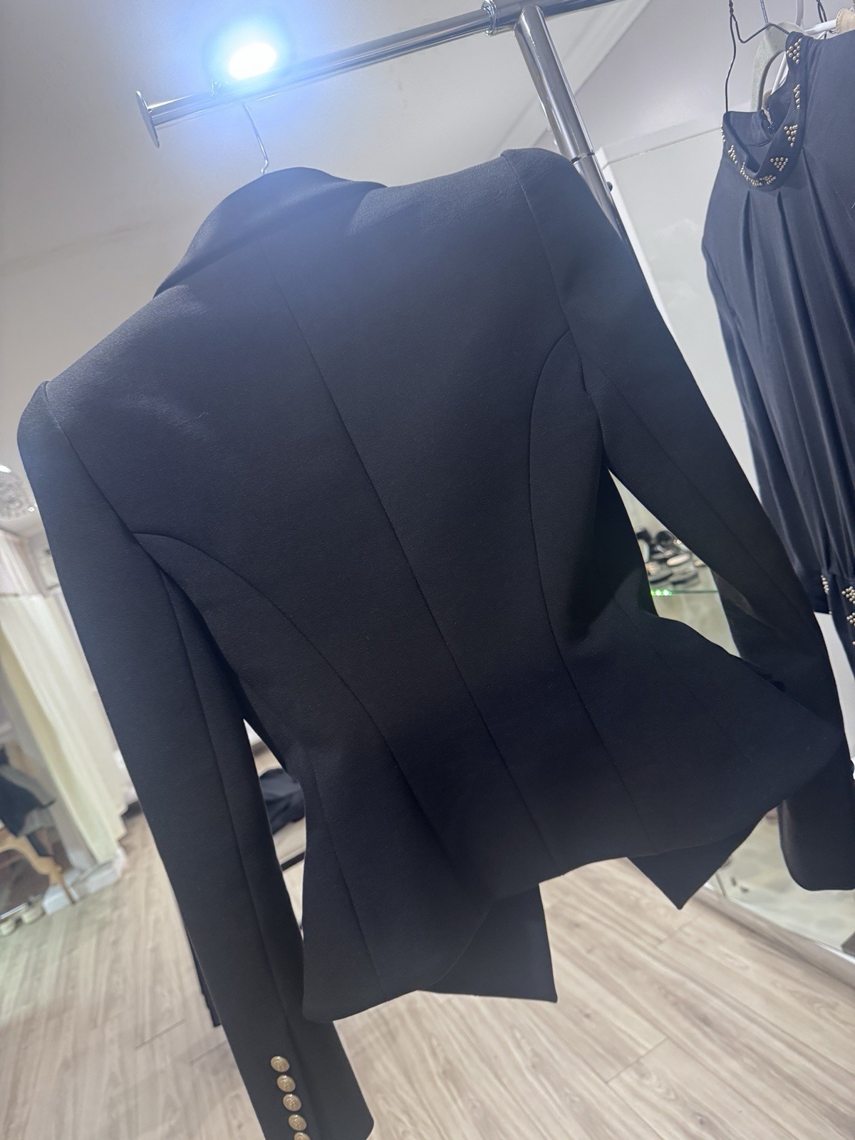 Balmain Single Breasted Black Single Button Blaze… - image 3