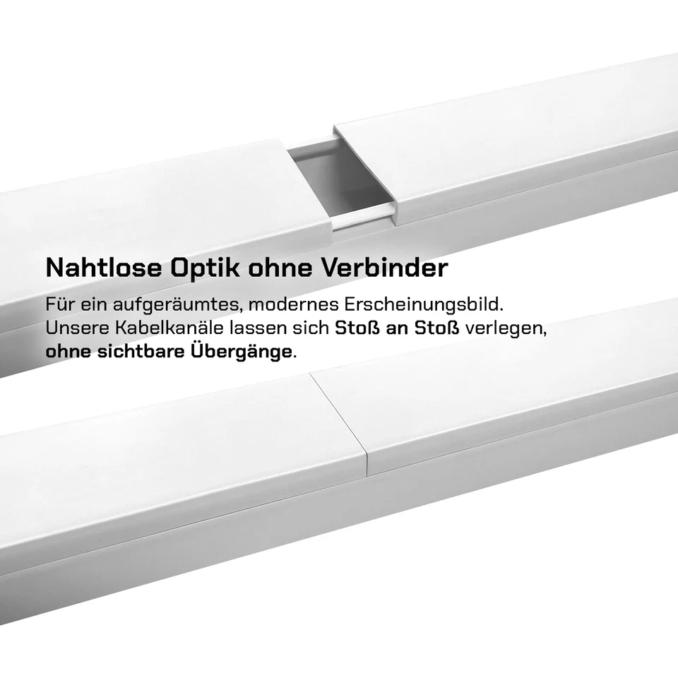 16m Kabelkanal selbstklebend schraubbar 15 x 10 mm Installationskanal PVC weiss - Bild 4 von 4