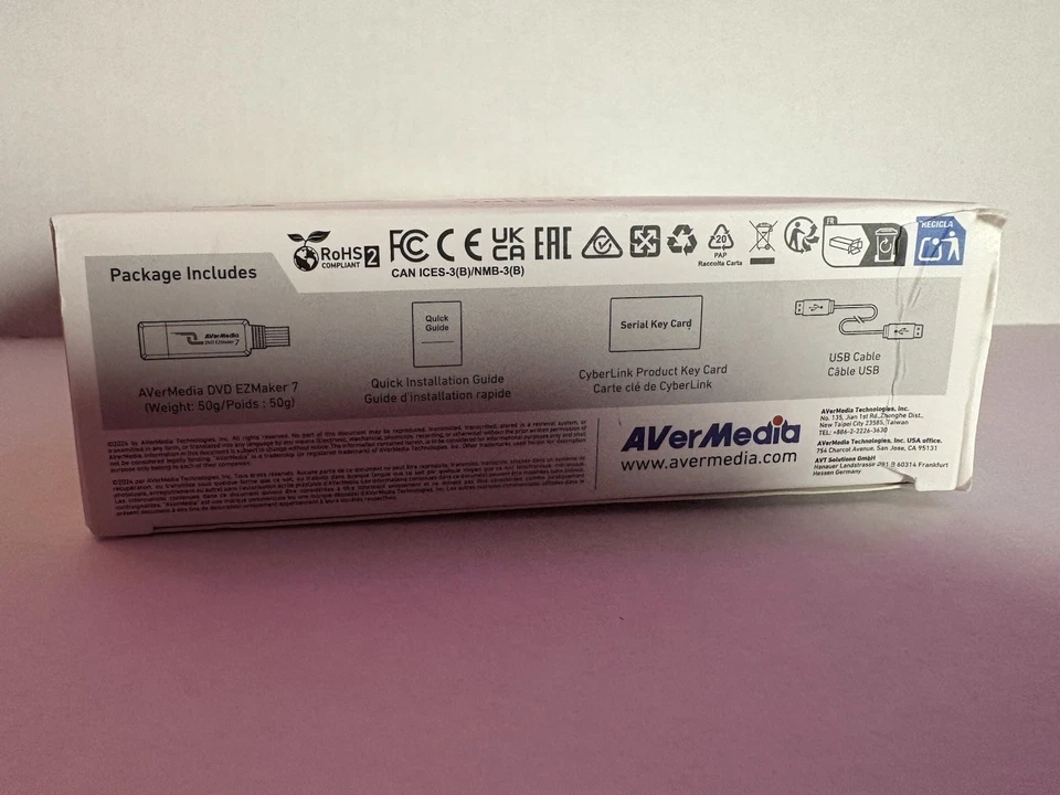 NEW AVerMedia DVD EZMaker 7 C039 VHS/DVD To Digital Format CONVERTER new open bx - Image 3 of 4