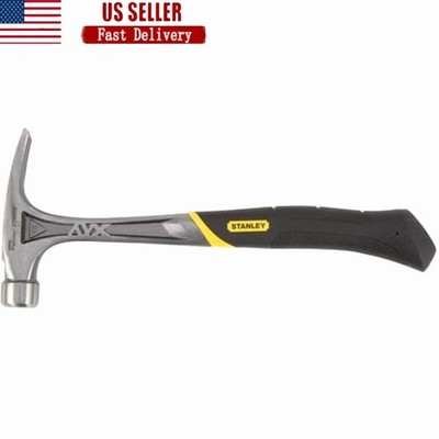 Heavy Duty Anti-Vibe Hammer Steel Construction 16oz Vibration Reduction Tool New