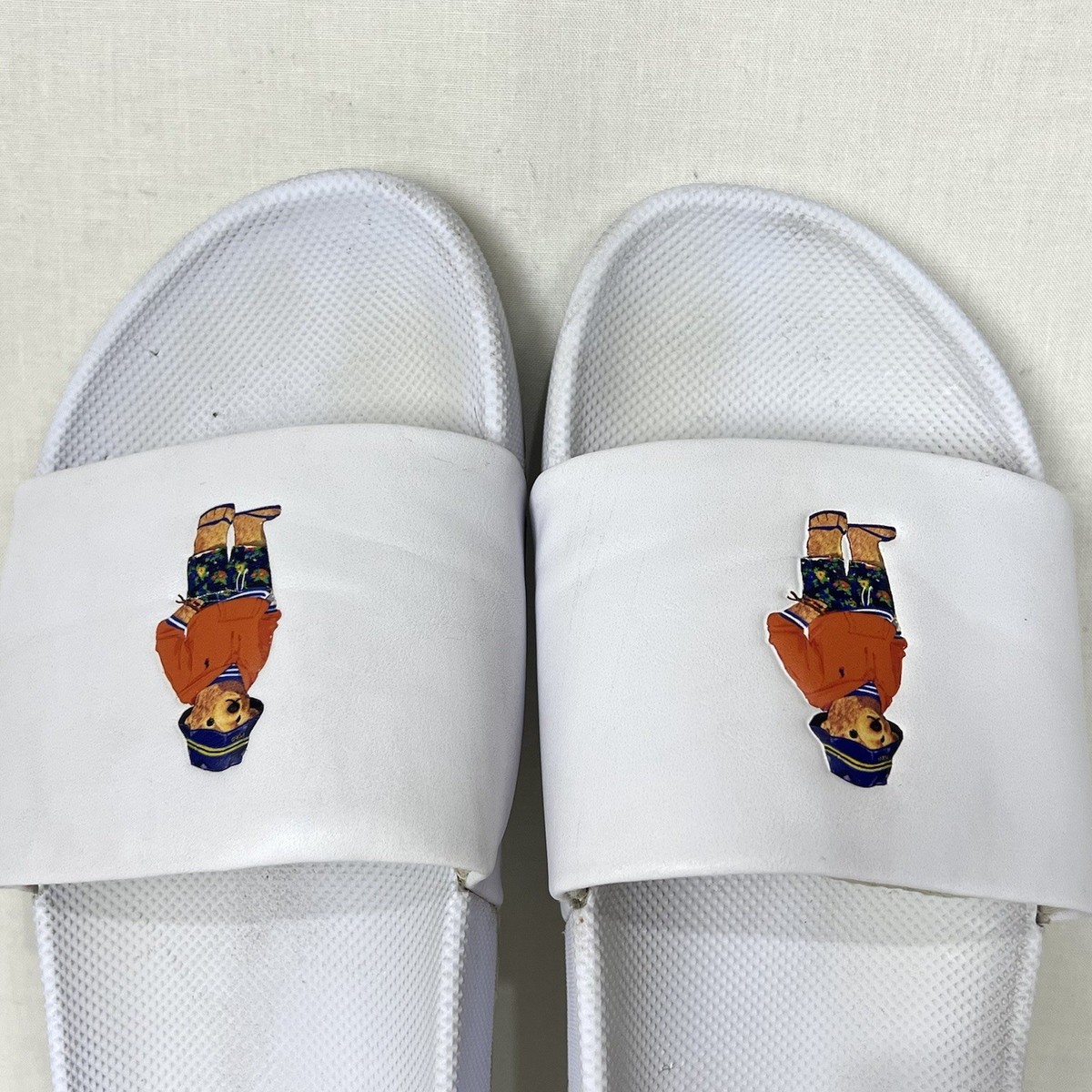 Polo Ralph Lauren POLO Bear Cayson White Beach Sandal Slides  display picture 1