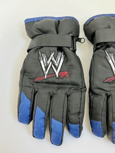 WWE Winter Gloves Youth Women Black Slip On Cold Weather Thinsulate 40 Gram 2009 - Picture 2 of 9