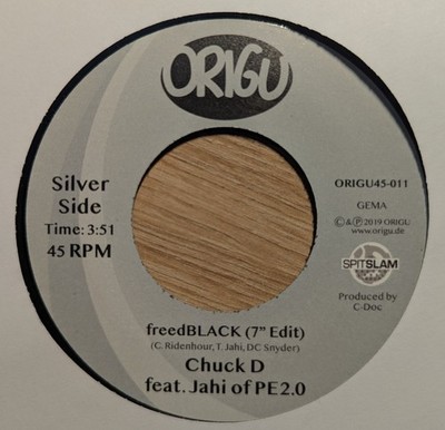 Chuck D feat. Jahi Of Pe2.0 - FreedBLACK 7'' Vinyl (Public Enemy) new
