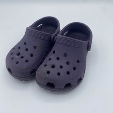 Crocs Classic Clog Kids Purple Size 8C Lightly Used No Box H2