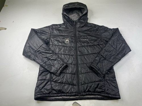 Montbell Puffer Jacket Mens XL Black Full Zip Outdoor Gorpcore Insulated