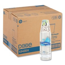 Dixie 5342DX PerfecTouch 12 oz.Paper Hot Cups - Coffee Haze 500/CT New