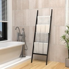 WOOD - POXAKA BLANKET LADDERS FOR THE LIVING ROOM, 5-TIER BLANKET HOLDER,