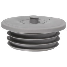 Abflussrohr-Dichtungsring mit Stopfen,für 70-75mm PVC-Abflussrohre,Grau