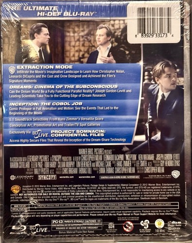 TENET & INCEPTION BR LIMITED Ed STEELBOOKS Christopher Nolan Set SEALED w/CASES - Picture 5 of 12