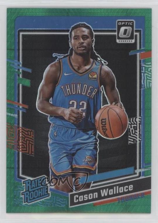 2023 Panini Donruss Optic Rated Rookie Green Hyper Prizm Cason Wallace #218 0yk6