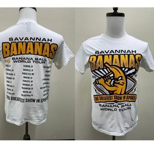 Savannah Bananas 2025 Banana Ball World Tour 2 side T-Shirt VK12624